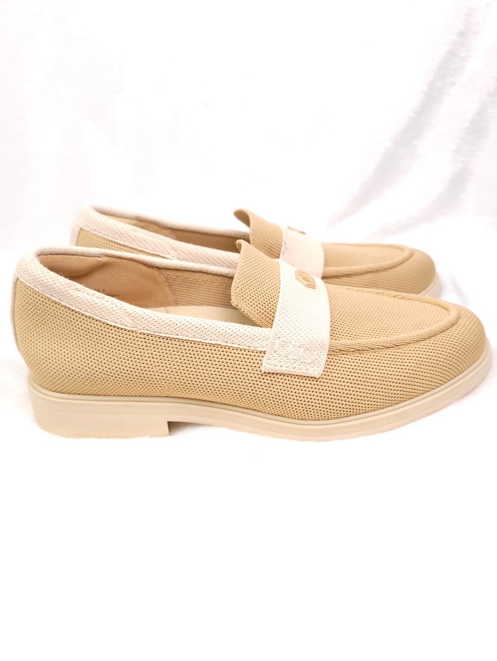 VIVAIA Classic Penny Loafers Liana Nude Ivory 6.5